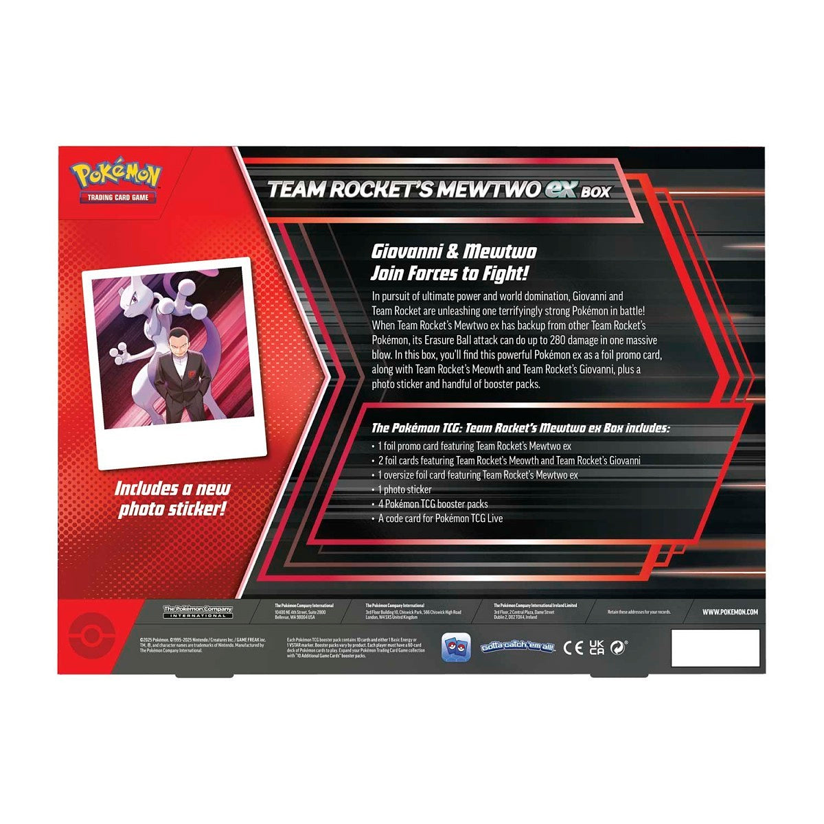 Pokémon TCG: Destined Rivals Team Rocket’s Mewtwo ex Box