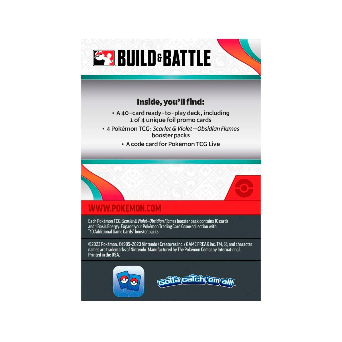 Pokémon TCG: Scarlet & Violet-Obsidian Flames Build & Battle Box