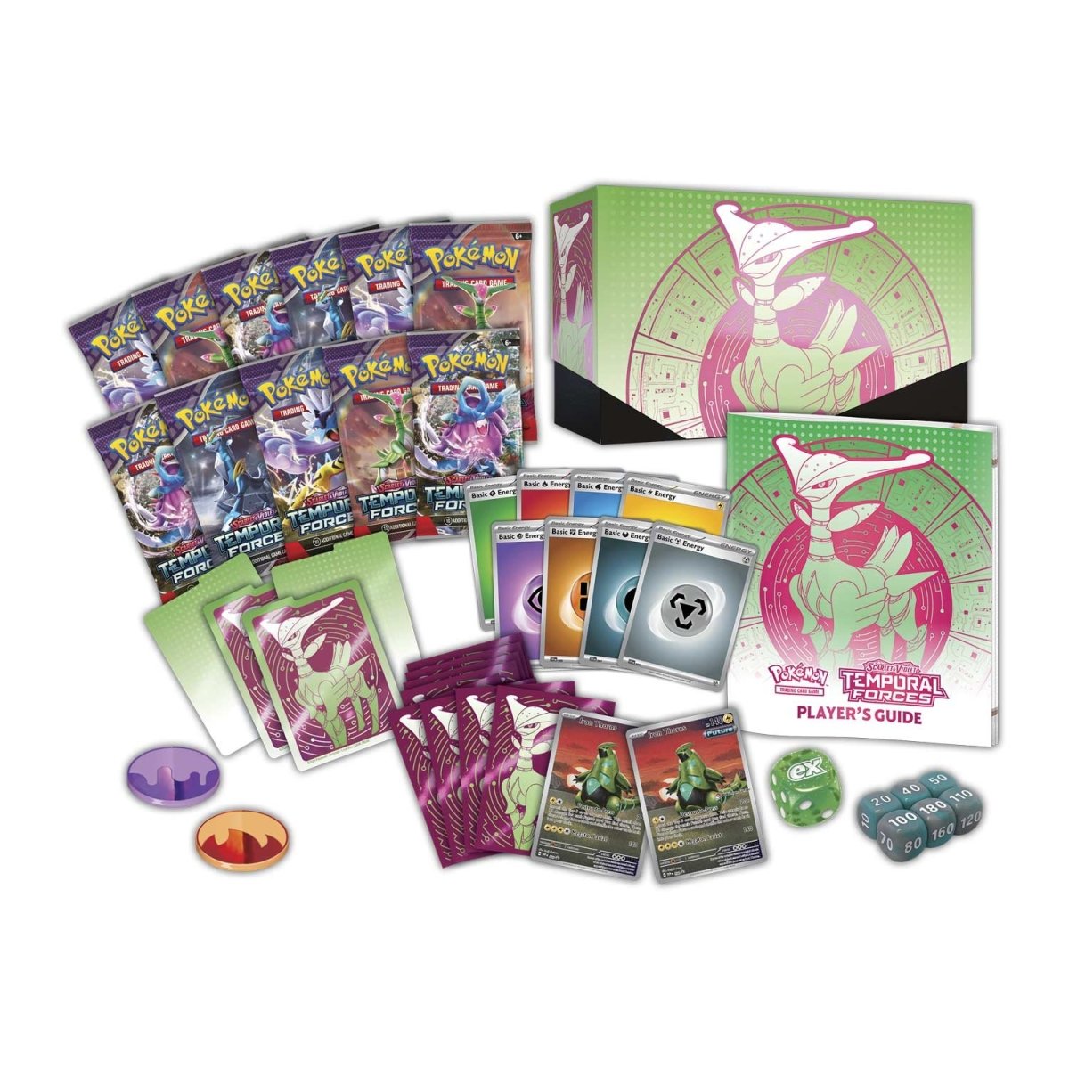 Pokémon TCG: Scarlet & Violet-Temporal Forces Elite Trainer Box (Iron Leaves)