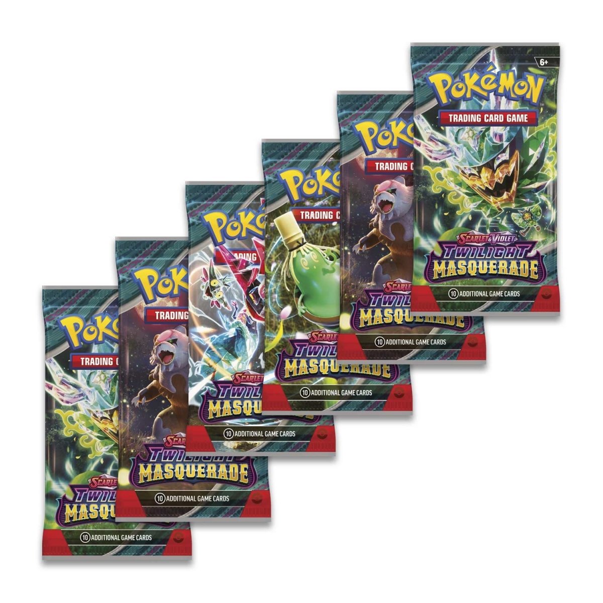 Pokemon TCG: Scarlet & Violet-Twilight Masquerade Booster Bundle (6 Packs)