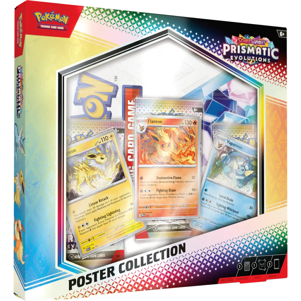 Pokemon TCG: Scarlet & Violet Prismatic Evolutions Poster Collection