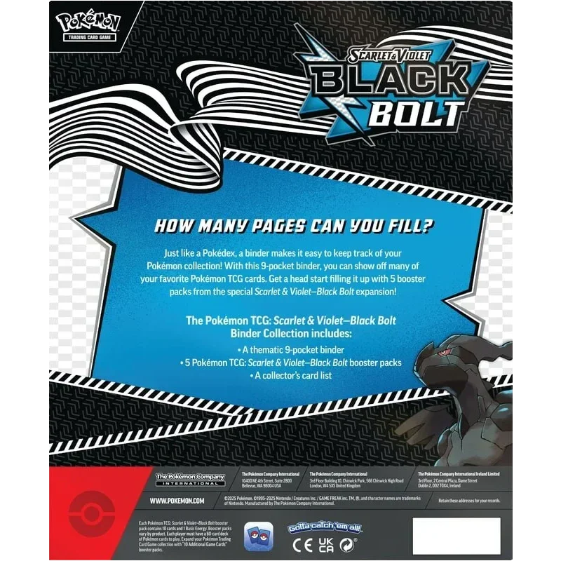Pokemon TCG: Scarlet & Violet Black Bolt Binder Collection (Zekrom)