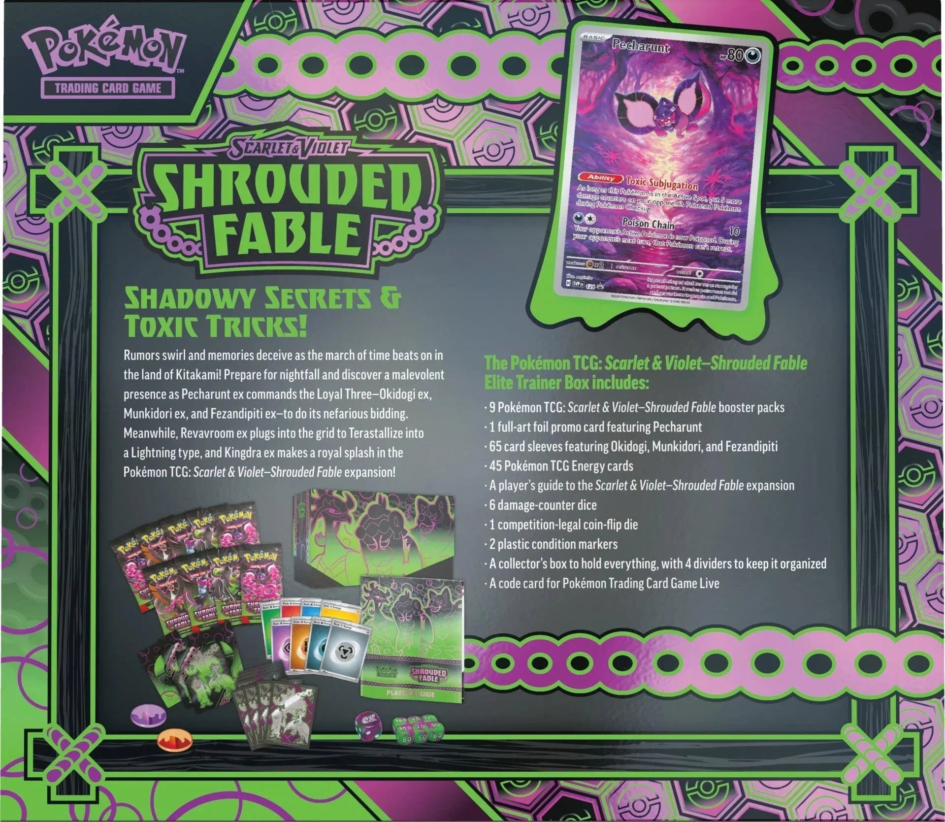 Pokemon TCG: Scarlet & Violet Shrouded Fable Elite Trainer Box