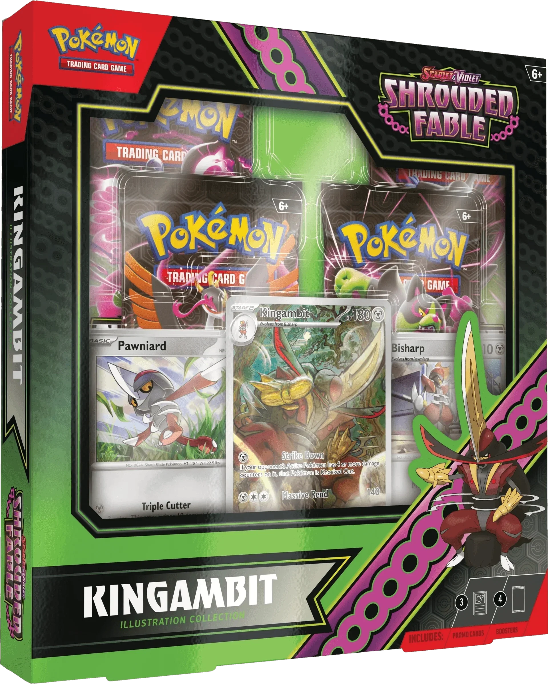 Pokemon TCG: Scarlet & Violet Shrouded Fable Kingambit Illustration Collection Box