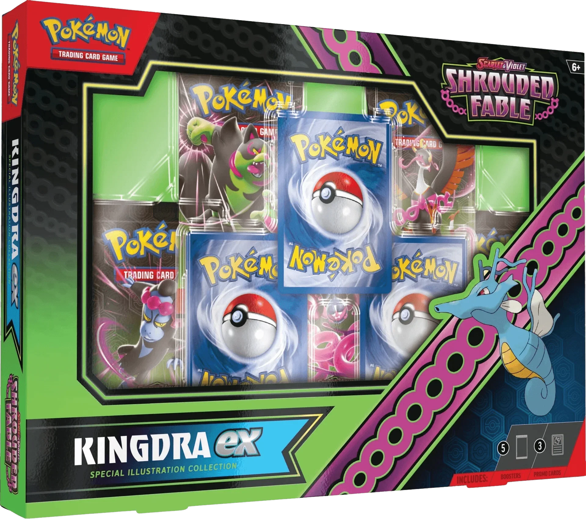 Pokemon TCG: Scarlet & Violet Shrouded Fable Kingdra ex Special Illustration Collection Box